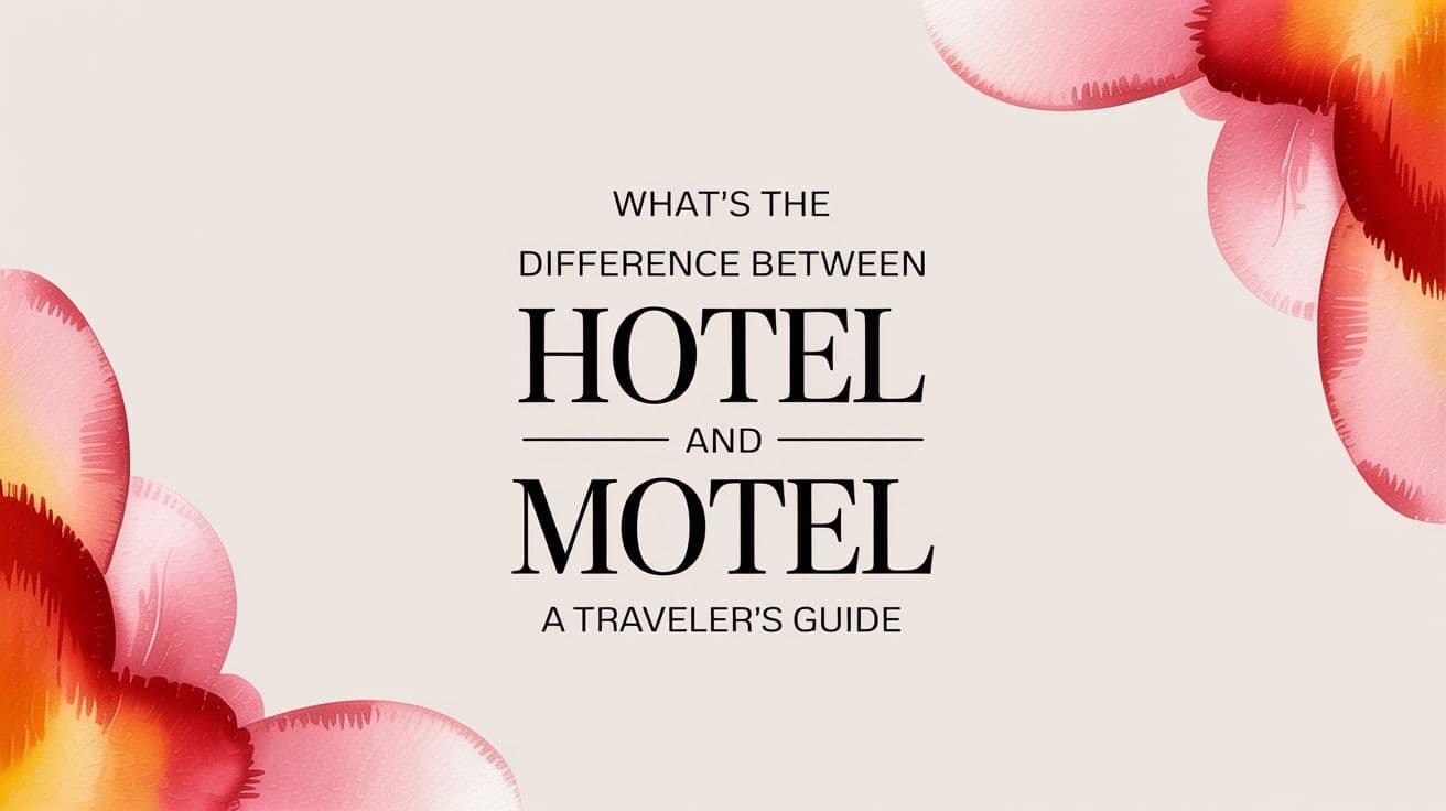Hotel vs. Motel: What's the Difference, Really?