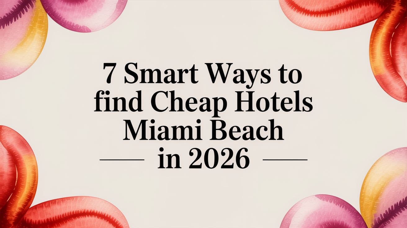 7 Smart Ways to Find Cheap Hotels Miami Beach in 2026