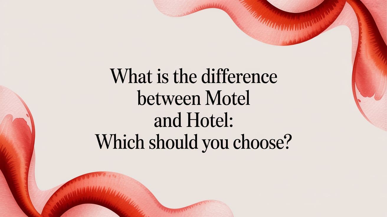 Hotel vs Motel: What's the Difference and Which Should You Choose?