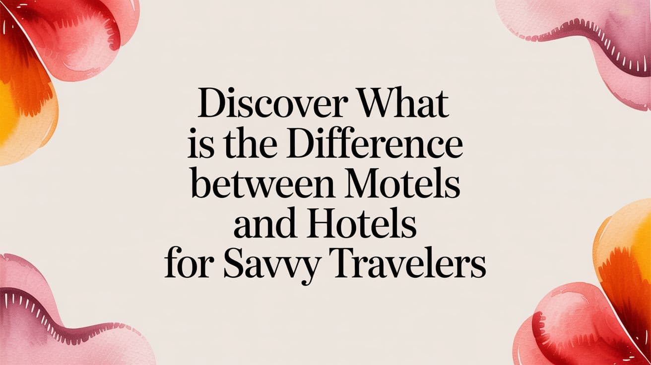 Hotel vs Motel: What's the Difference, Really?