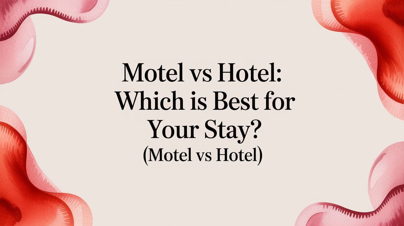 Motel vs Hotel: Which Is Best for Your Stay?