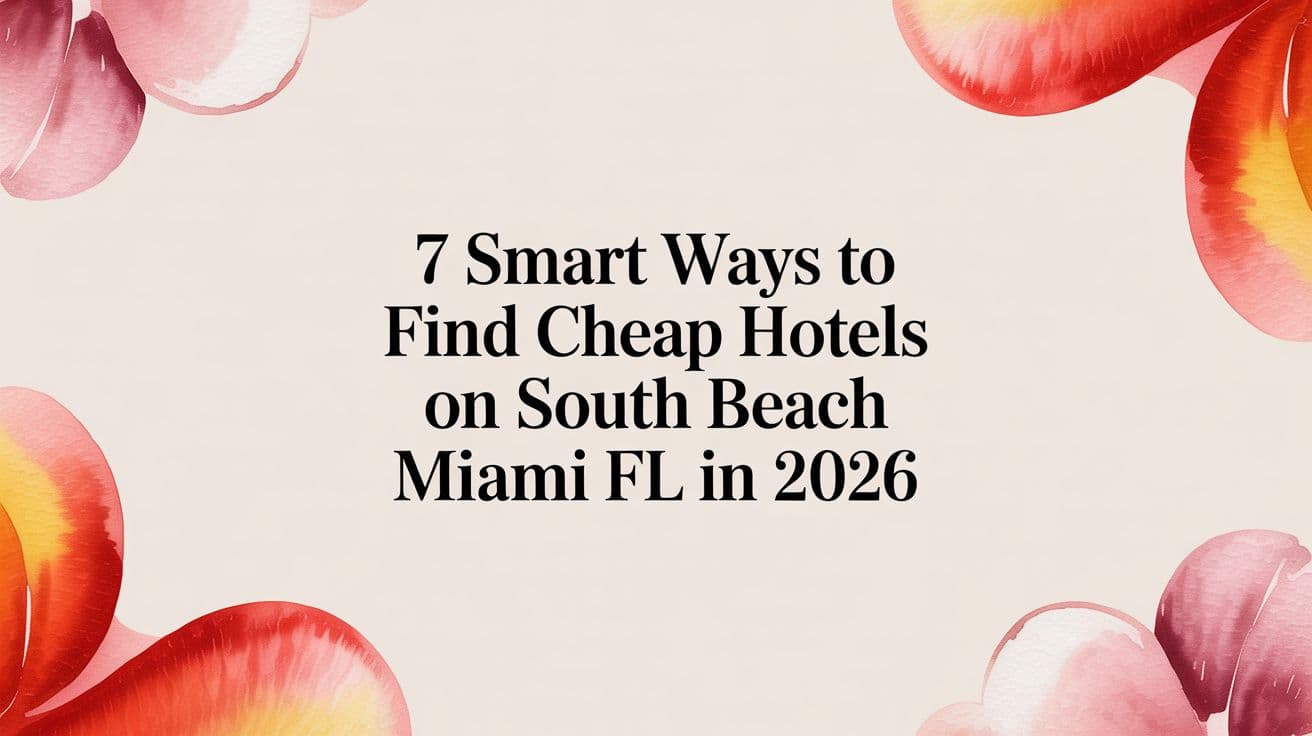 7 Smart Ways to Find Cheap Hotels on South Beach Miami FL in 2026