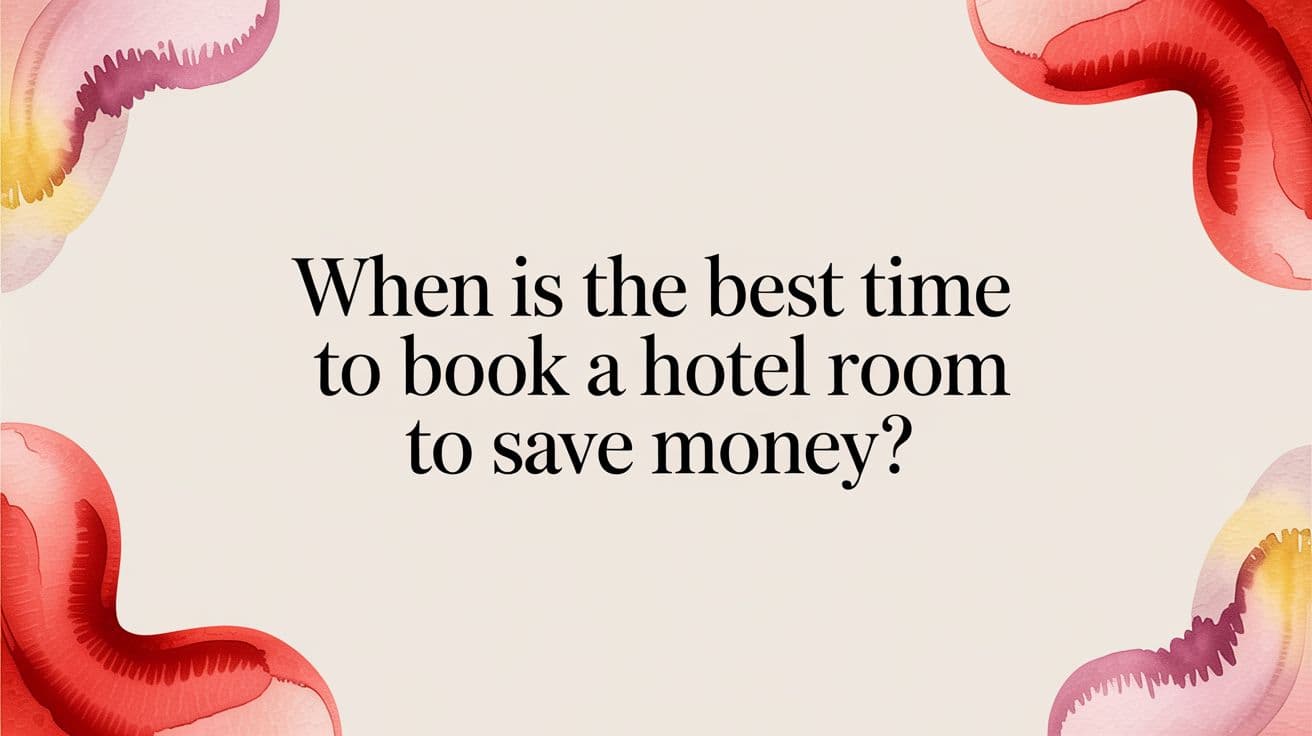 When Is the Best Time to Book a Hotel Room? (Hint: It’s Not When You Think)
