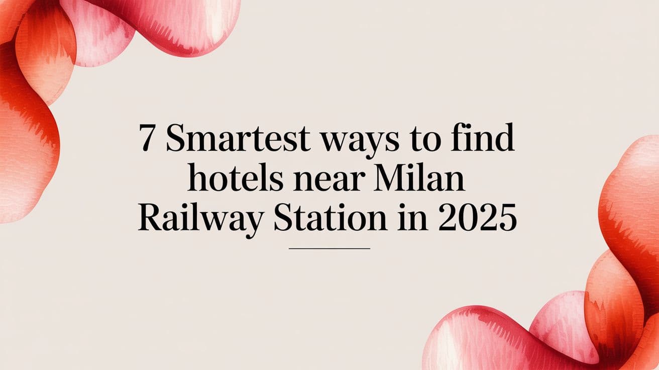7 Smartest Ways to Find Hotels Near Milan Railway Station in 2025