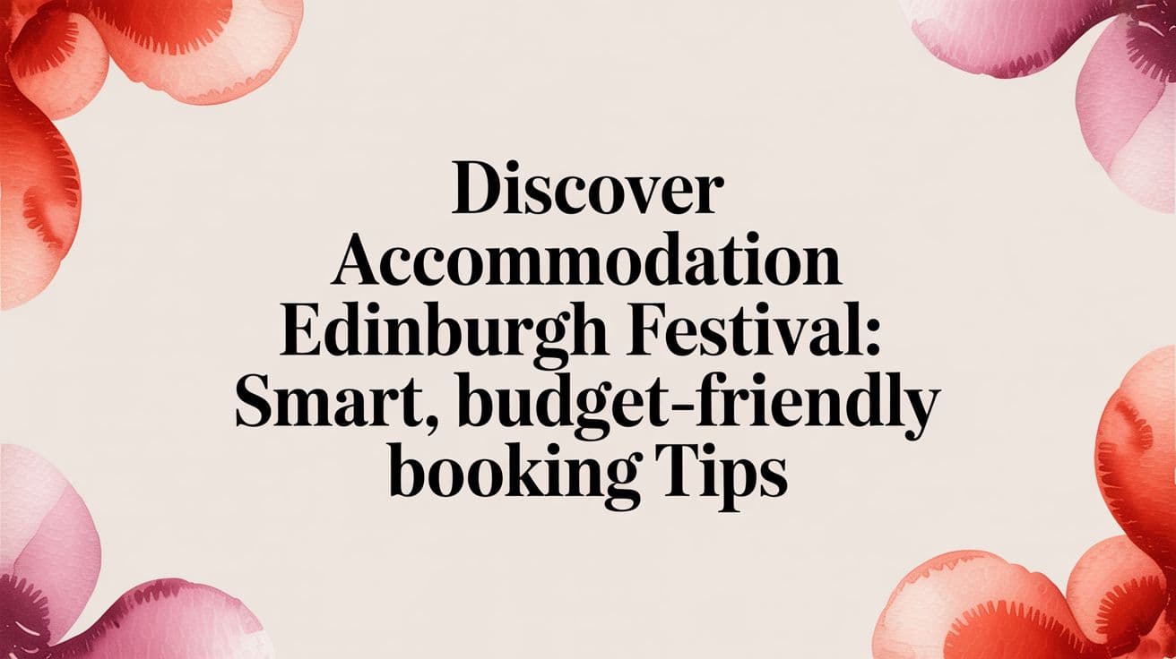 Finding Accommodation for the Edinburgh Festival: A (Much) Smarter Guide