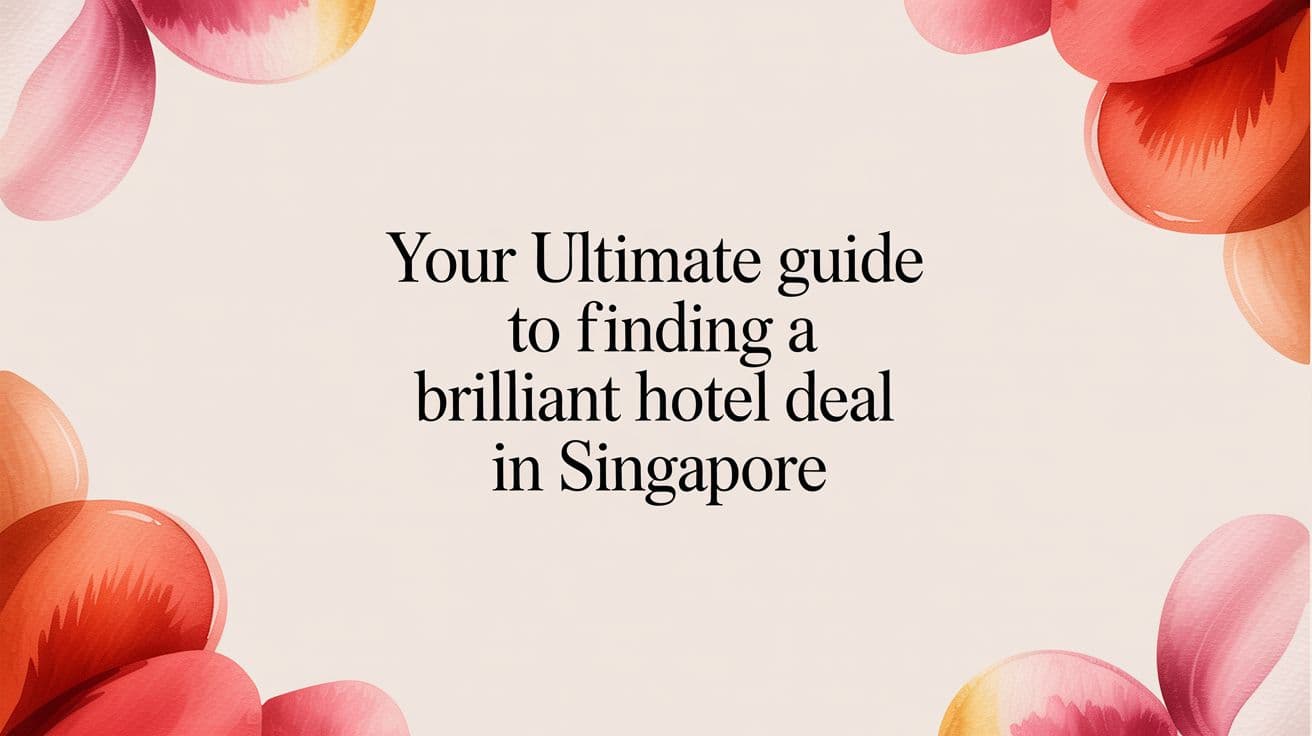 How to Find a Hotel Deal in Singapore Without Losing Your Mind