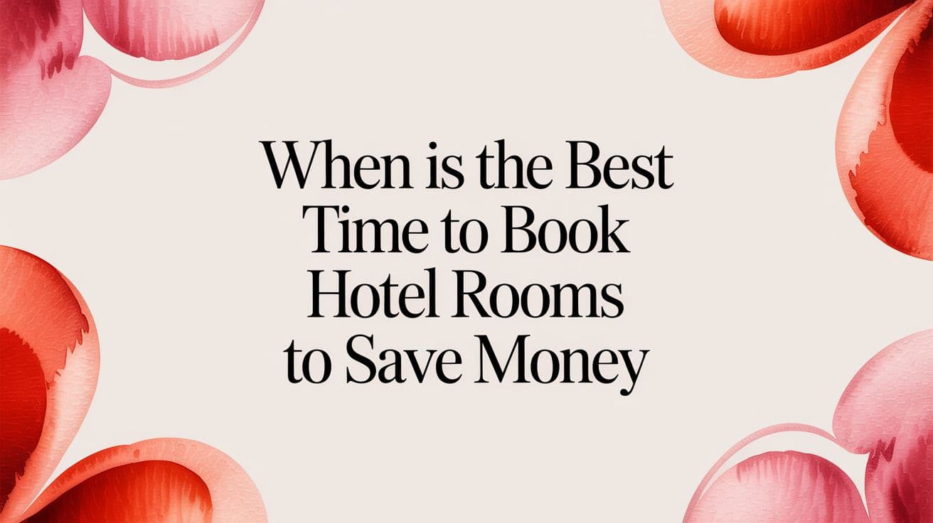 When Is the Best Time to Book Hotel Rooms? Spoiler: It's Not a Tuesday
